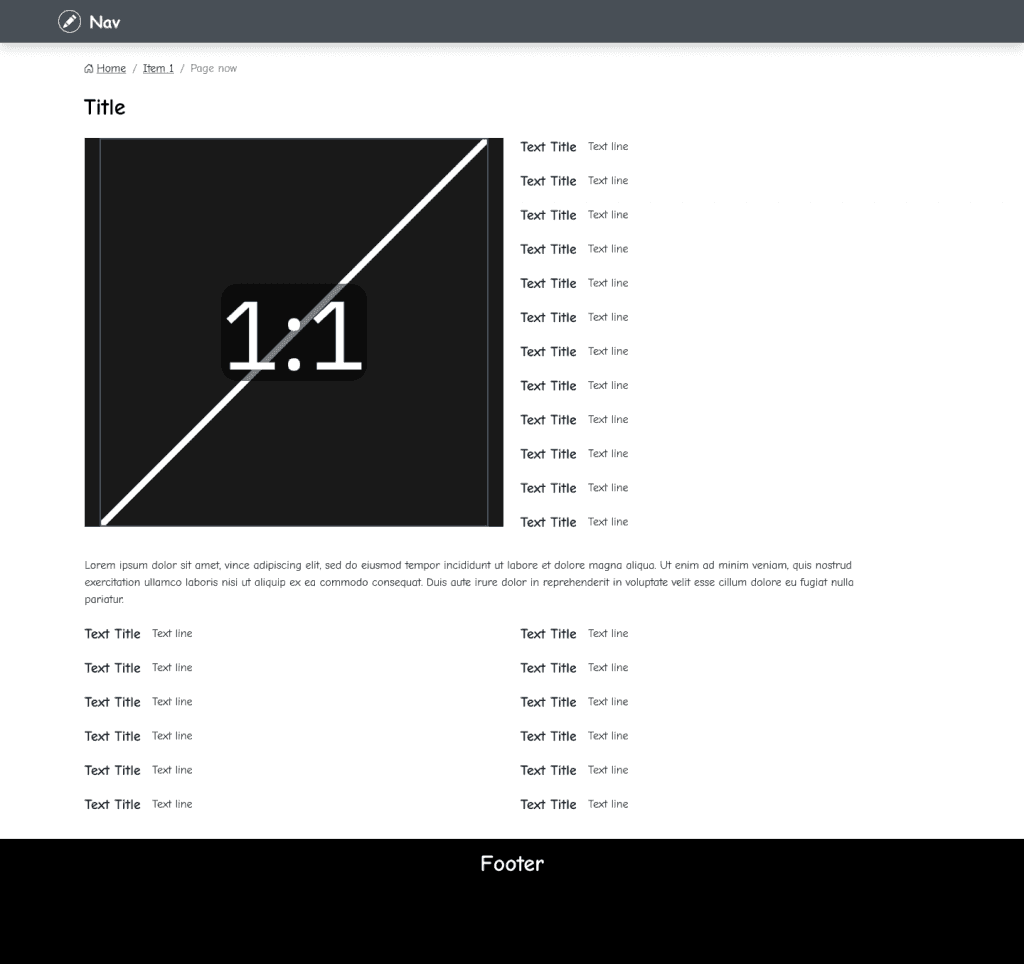 ABI Registry platform navigation and content layout