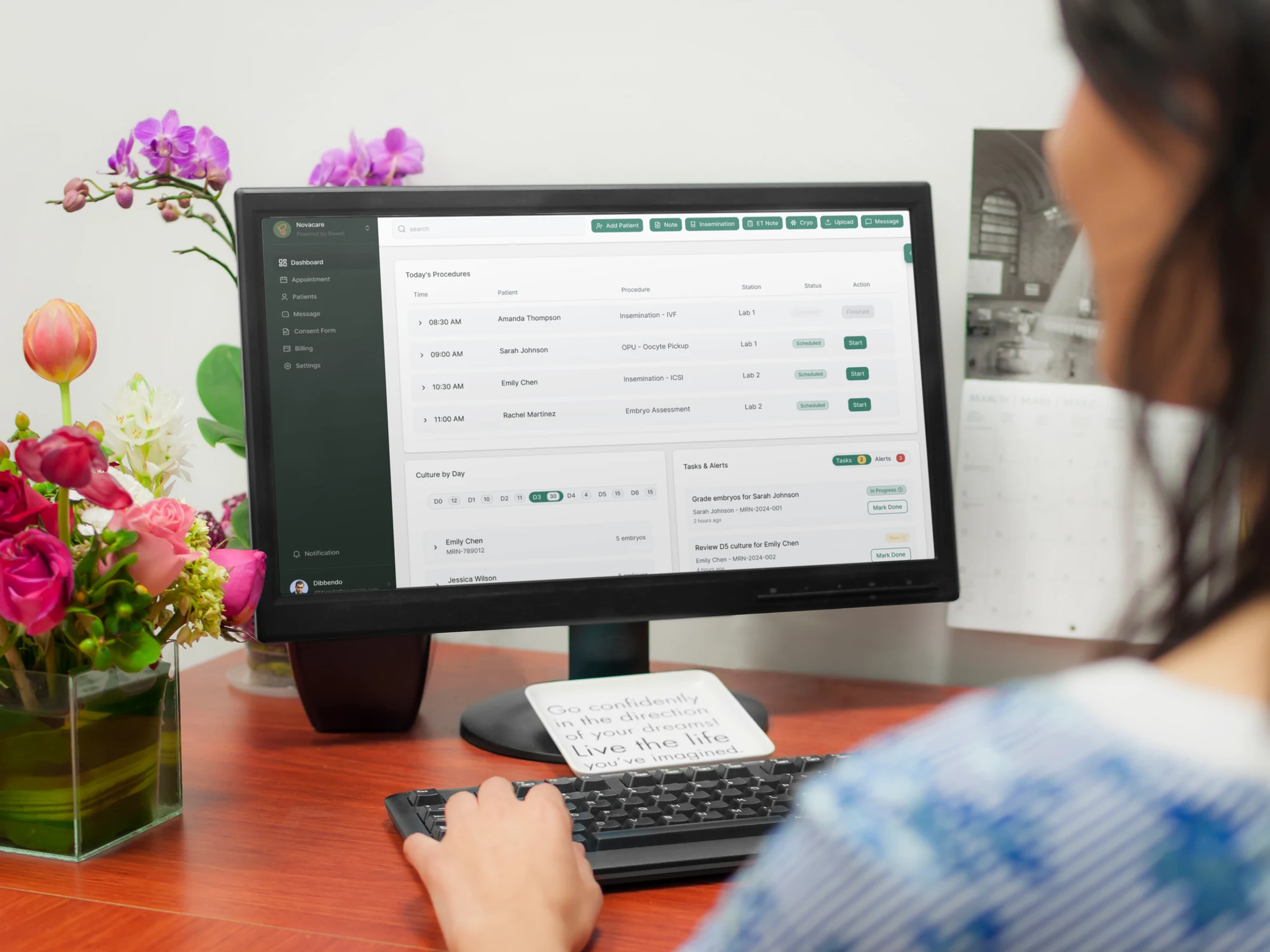 Dashboard supporting clinical workflow
